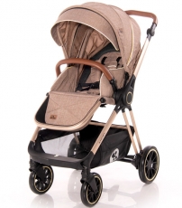 Дитяча коляска трансформер + автокрісло Lorelli Angel Beige
